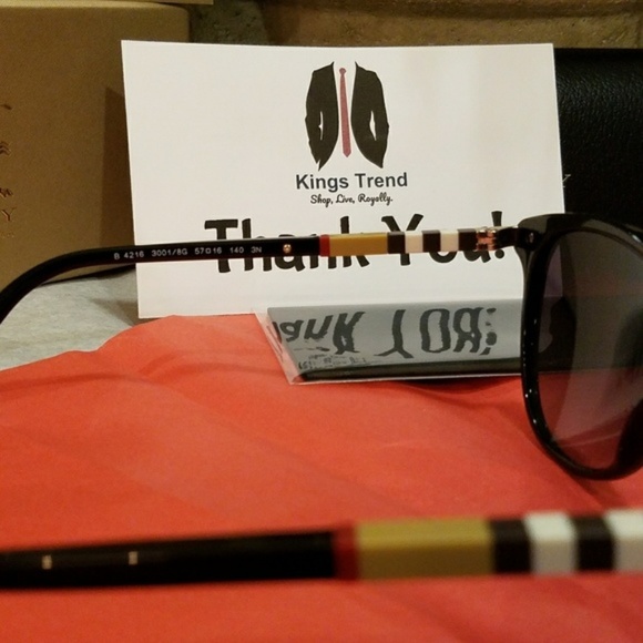 NWT Womens Gray Gradient Burberry Sunglasses main image 5